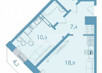 Продам 1-ком. квартиру, 43 м2, Томская область, улица Леонова, 1