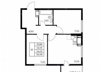 Продается 2-ком. квартира, 55.5 м2, Ростов-на-Дону, улица Нансена, 99с3