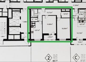 Продается 2-ком. квартира, 59.3 м2, Санкт-Петербург, Лабораторный проспект, 20к3