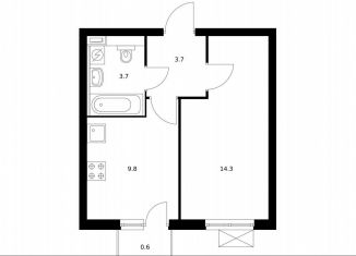 Продажа 1-комнатной квартиры, 32.1 м2, Котельники, ЖК Белая Дача Парк, микрорайон Парковый, 2