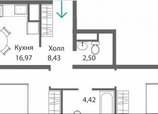 Продаю 2-ком. квартиру, 62.5 м2, Симферополь