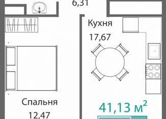 Продаю 1-ком. квартиру, 41.1 м2, Симферополь, Киевский район