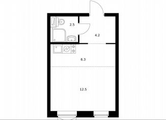 Продаю квартиру студию, 25.2 м2, Москва, Дорожная улица, 46к3, район Чертаново Южное