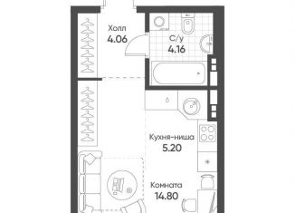 Продается квартира студия, 28.2 м2, Свердловская область