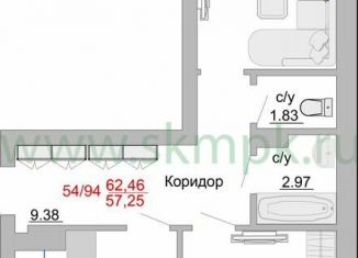 2-ком. квартира на продажу, 66.7 м2, Пионерский, Портовая улица, 5