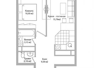 1-ком. квартира на продажу, 40.9 м2, Мытищи, Троицкая улица, 3Г