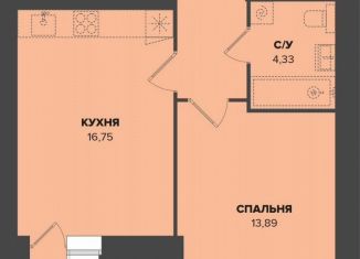 Продается 1-комнатная квартира, 44.8 м2, Мордовия