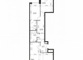 Продам 2-ком. квартиру, 89.4 м2, Москва, метро Ботанический сад, улица Вильгельма Пика, 1