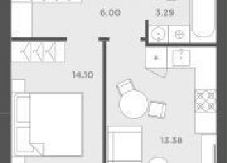 Продается 1-ком. квартира, 37 м2, Калининградская область, Осенняя улица, 2к4