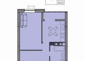 Продаю 1-комнатную квартиру, 40.4 м2, Волгоград