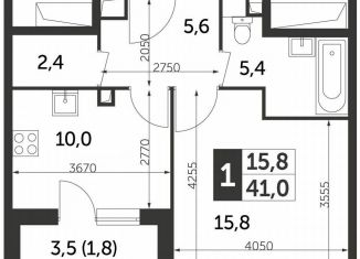 1-ком. квартира на продажу, 41 м2, Москва, улица Вильгельма Пика, 1, метро ВДНХ