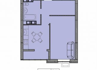 Продам 1-ком. квартиру, 40.6 м2, Волгоград