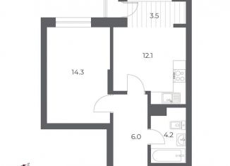 Продается 1-комнатная квартира, 38.4 м2, Новосибирск, метро Гагаринская