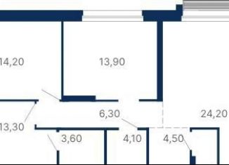 Продается 3-комнатная квартира, 85.8 м2, Екатеринбург, Московская улица, 249/2, метро Геологическая