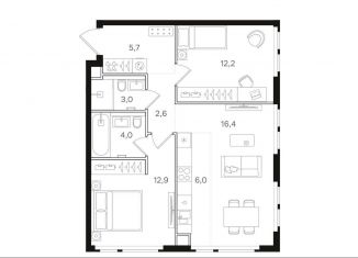 Продаю 2-ком. квартиру, 62.8 м2, Москва, Открытое шоссе, вл9