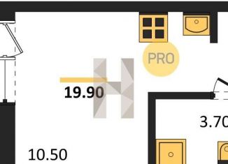 Квартира на продажу студия, 19.9 м2, Новосибирск, метро Октябрьская