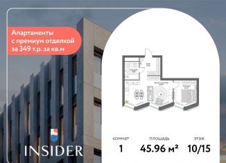 Продаю 1-ком. квартиру, 46 м2, Москва, Автозаводская улица, 24к1