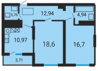 Продам 2-комнатную квартиру, 71.6 м2, Самарская область