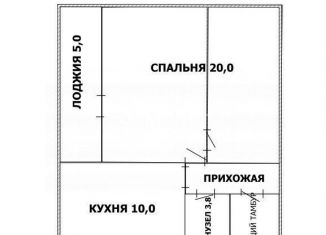 Однокомнатная квартира на продажу, 45 м2, Краснодарский край, улица Ярославского, 146Ек5