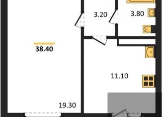 Продаю 1-ком. квартиру, 38.4 м2, село Ямное, улица Генерала Черткова, 2