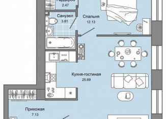 Продам трехкомнатную квартиру, 70 м2, Ульяновск, проспект Авиастроителей, 22