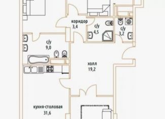 Продам трехкомнатную квартиру, 125.2 м2, Москва, САО, Верхняя улица, 20к1