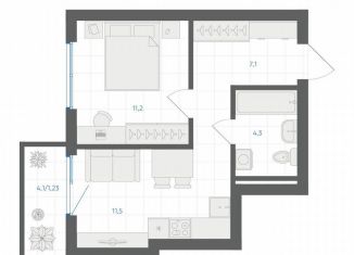 Продам 1-ком. квартиру, 35.3 м2, Челябинская область