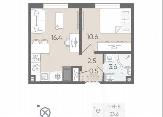 Продам 1-ком. квартиру, 33.6 м2, Санкт-Петербург, Красногвардейский район