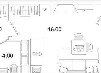 Квартира на продажу студия, 24.4 м2, Санкт-Петербург, Планерная улица, 99, Приморский район